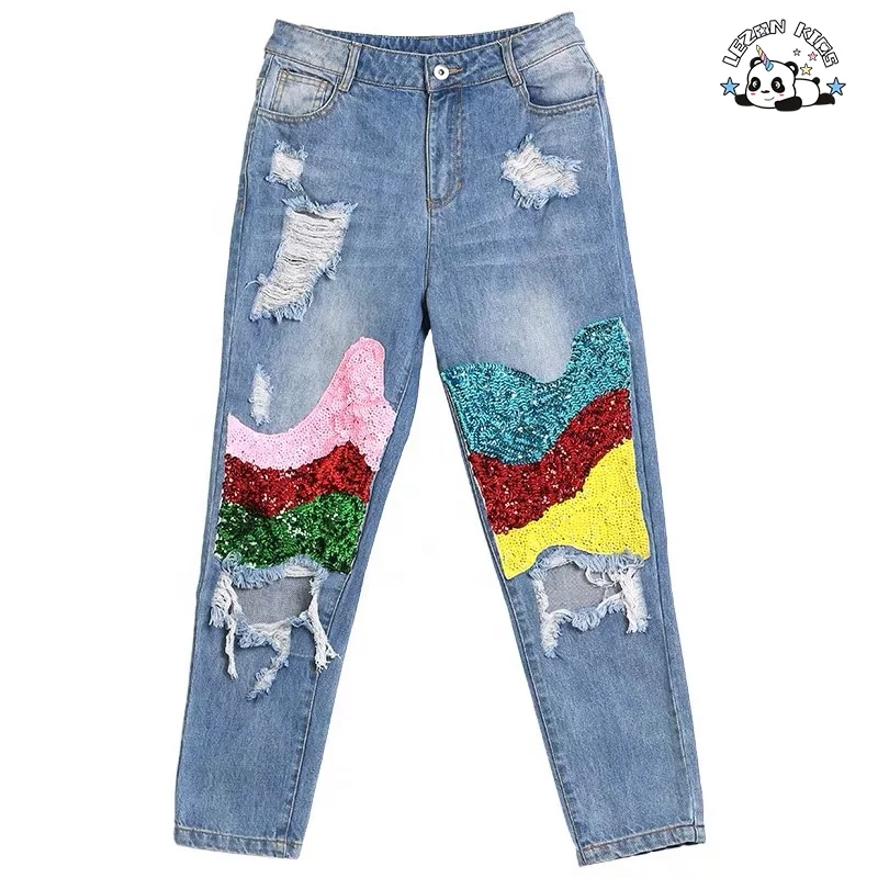 LEZONKIDS - Custom Kids Baby Girls Summer Denim Strap Embroidery  Dress Jumpsuit Short Skirt Clothes